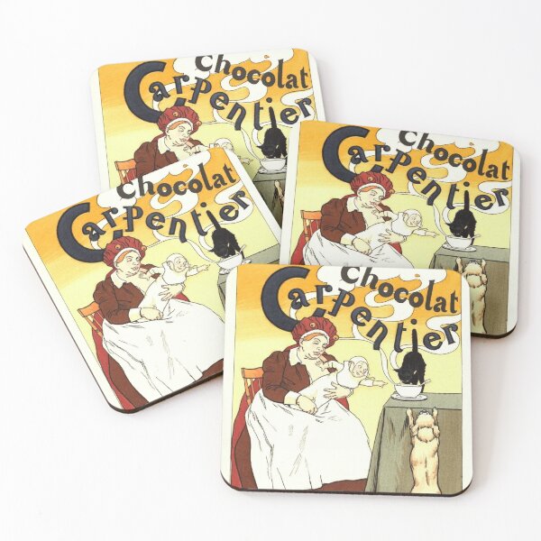 Item preview, Vintage French Chocolate Advertising Poster designed and sold by cutesy.