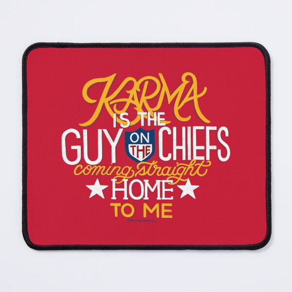 Item preview, Karma is the Guy on The Chiefs Coming Straight Home to Me NFL Superbowl MerchChiefs Fan Taylor Swift Travis Kelce Football Eras Tour Song Midnights Funny Meme Love Romance Fandom Swift  designed and sold by Amber  Liu.