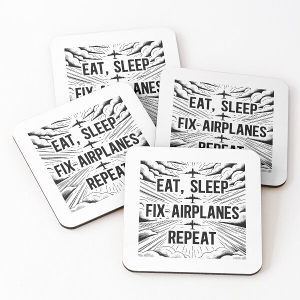 Item preview, Comer, dormir, arreglar aviones, repetir: mecánico de aviones designed and sold by TeesYouWant.