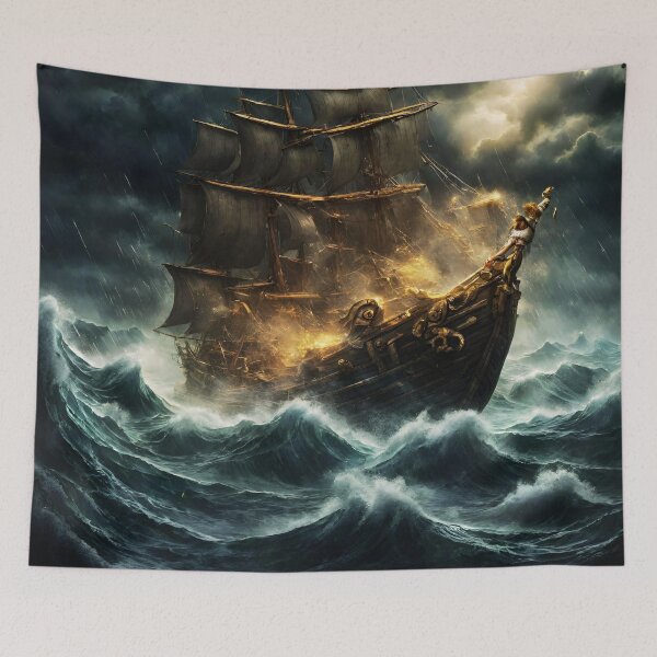 Item preview, Sailing Boat fighting with the storm (vol. 1) designed and sold by SeamanWorkshop.