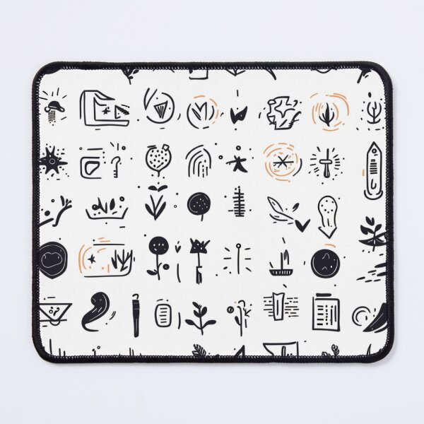 Item preview, Eclectic Doodle Art Seamless Pattern designed and sold by HecoPhoto.