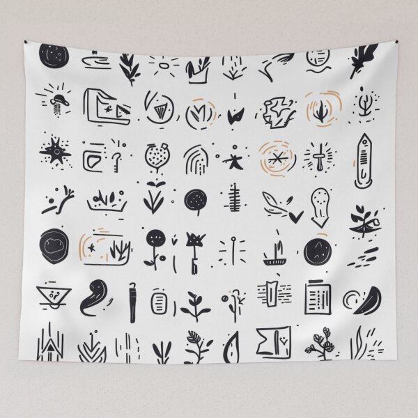 Item preview, Eclectic Doodle Art Seamless Pattern designed and sold by HecoPhoto.