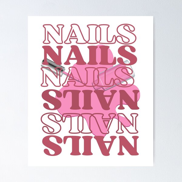 Item preview, Funny Pink Nails For Nail Artists  designed and sold by Design 91maji.