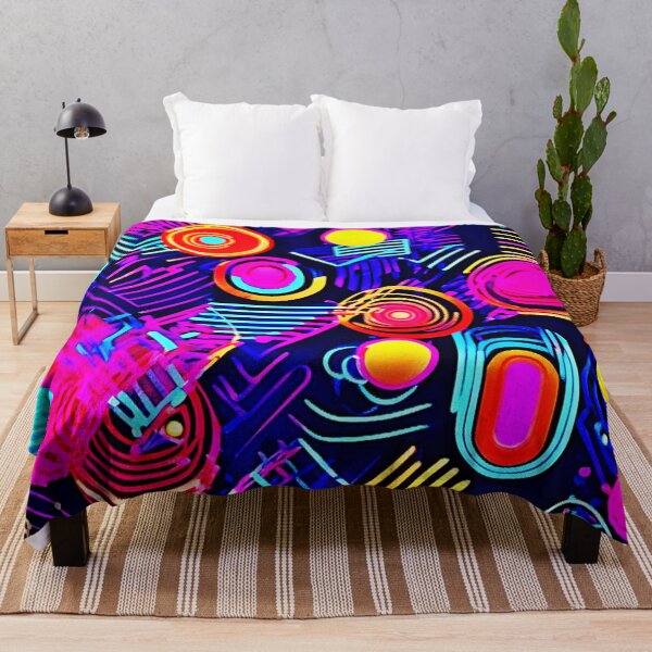 Item preview, Vivid Neon Abstract Pattern designed and sold by Health And Fitness Posts e-Store.