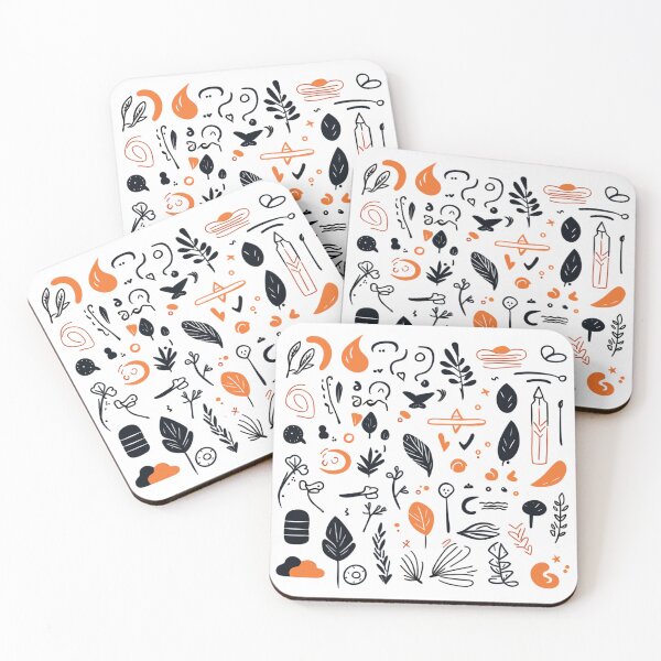 Item preview, Modern Abstract Botanical and Geometric Pattern designed and sold by HecoPhoto.