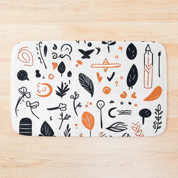Item preview, Modern Abstract Botanical and Geometric Pattern designed and sold by HecoPhoto.