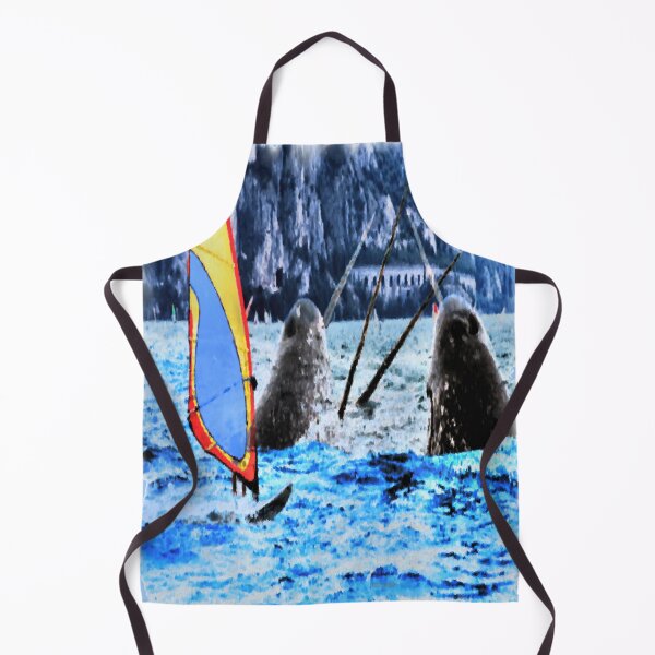 Item preview, Windsurfing with Narwhals designed and sold by kristalcurt.