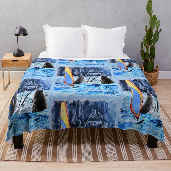 Item preview, Windsurfing with Narwhals designed and sold by kristalcurt.