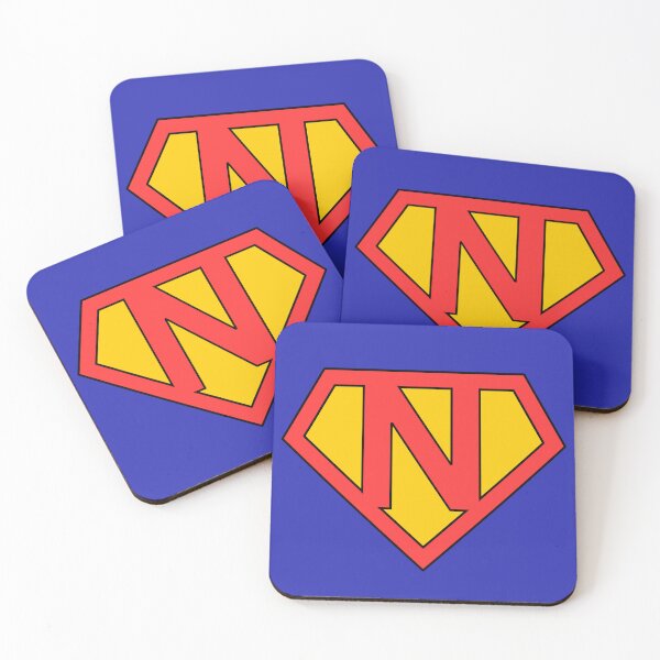 Item preview, Letter N | Super Letter | Red and Yellow designed and sold by Christiana-Art.