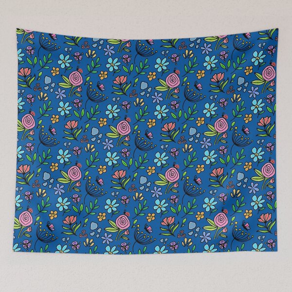 Item preview, Floral Garden Mural pattern (2nd copy) designed and sold by Charmy Design.