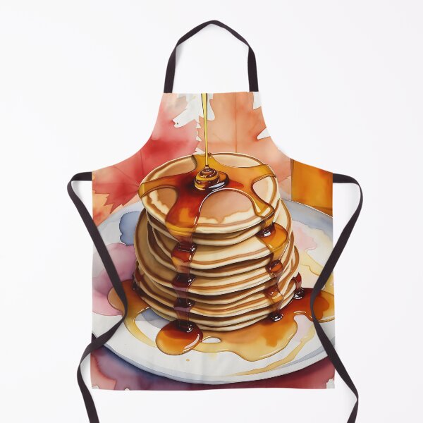 Item preview, Watercolor pancakes with maple syrup designed and sold by IAmagineFR.
