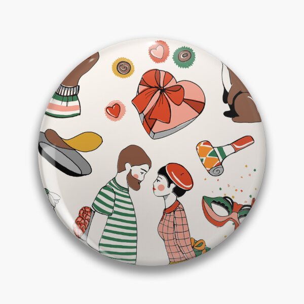 Item preview, Hello February Valentine Groundhog Day Mardi Gras  designed and sold by THE PRINTED SQUARE STUDIO.