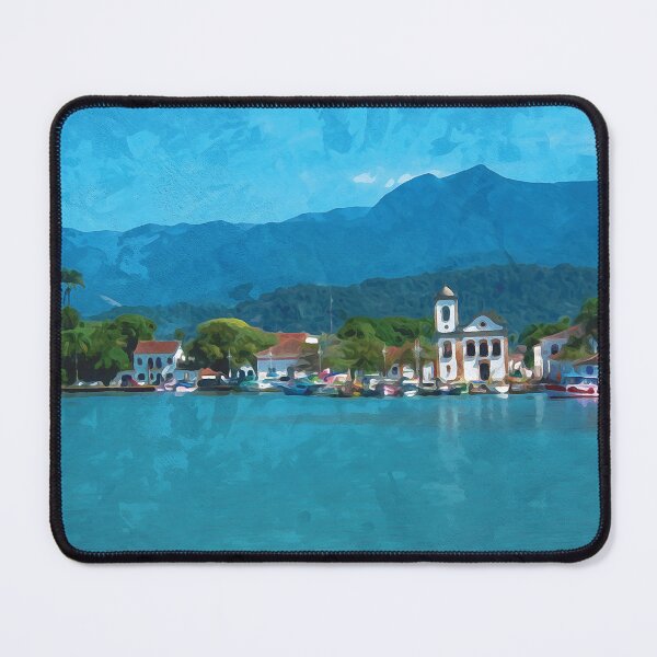 Item preview, Port of the colonial city of Paraty in Brazil in watercolor designed and sold by Intermundium.