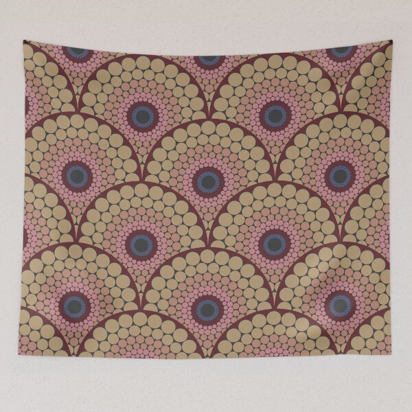Item preview, Radiant Royal Circle Dot Mandala Scallop designed and sold by Triplicate Limited.
