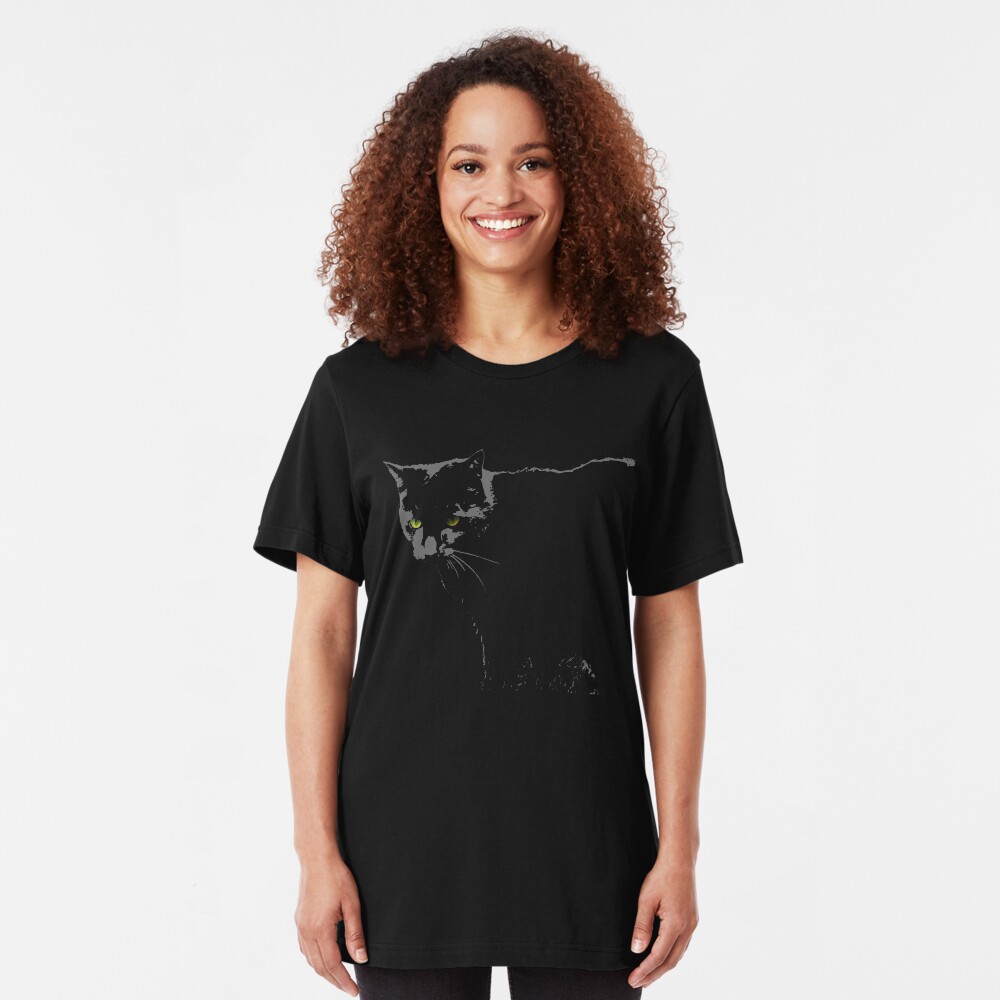 Black Cat 1 Slim Fit T-Shirt