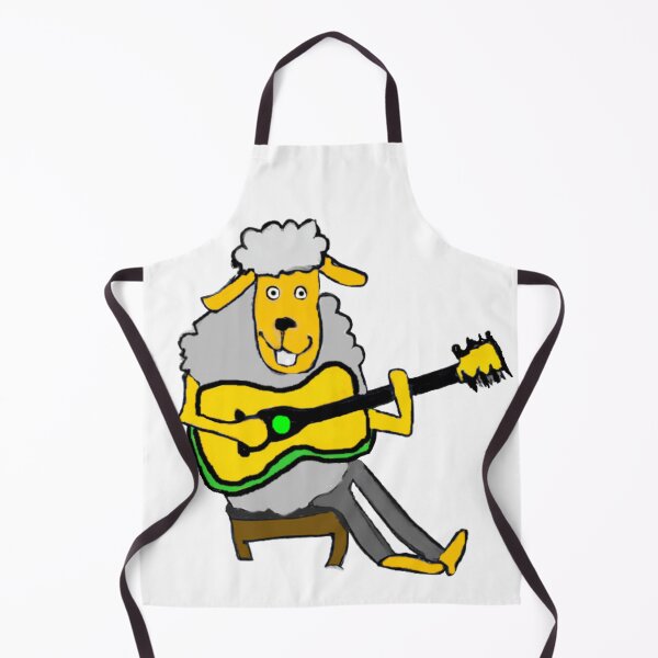 Item preview, Cute Guitarist Sheep designed and sold by myfavoritegifts.