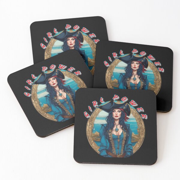 Item preview, Girl power, blue themed pirate wench, a strong women designed and sold by sailorsam1805.