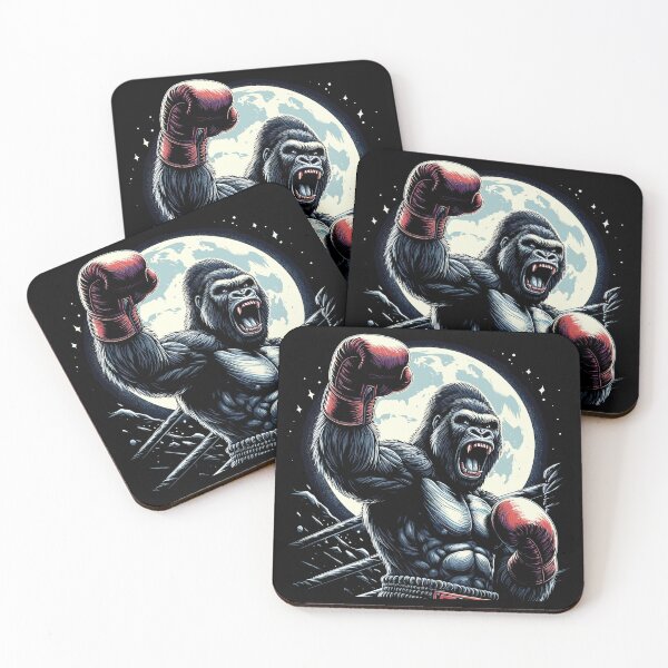 Item preview, Gorilla Boxer Fighter Boxing Moon Gift designed and sold by Pineapple-Tree.