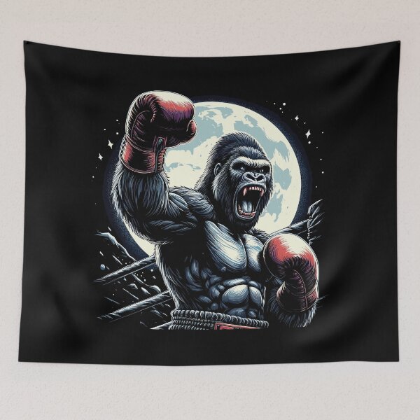 Item preview, Gorilla Boxer Fighter Boxing Moon Gift designed and sold by Pineapple-Tree.