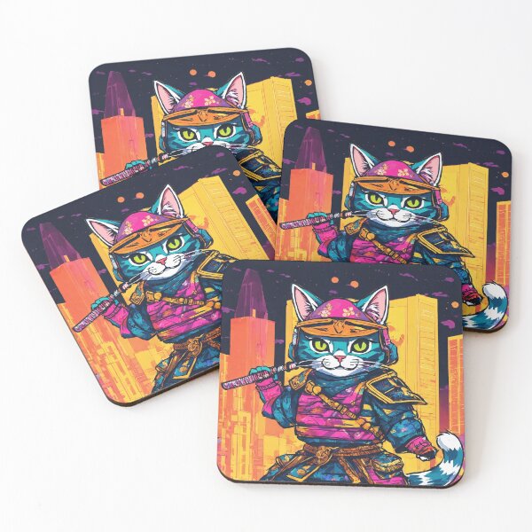 Item preview, Japanese cat in modern city of tokyo designed and sold by Magical-bear.