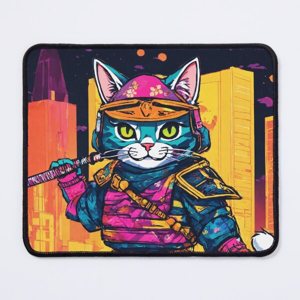 Item preview, Japanese cat in modern city of tokyo designed and sold by Magical-bear.