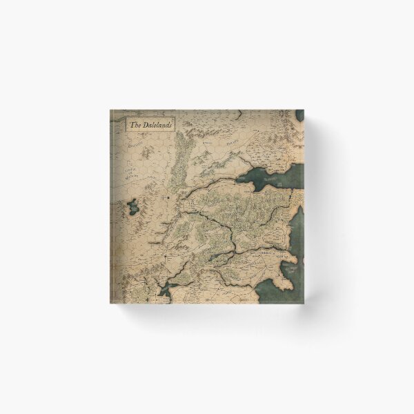 Item preview, Map of the Dalelands in the Forgotten Realms designed and sold by JACK SHOEGAZER.