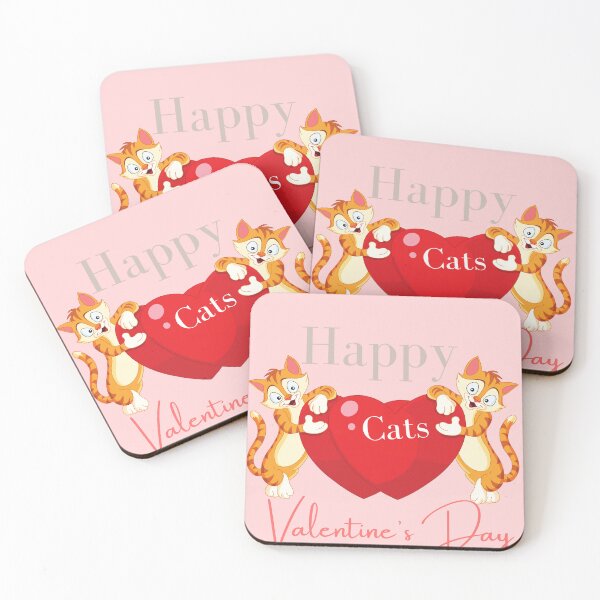 Item preview,  Happy Valentine's day _ cats designed and sold by Jemsruk.