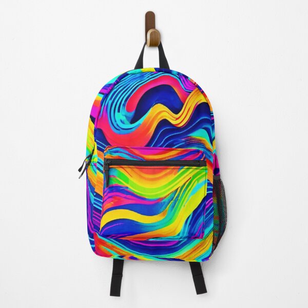 Item preview, Colorful Abstract Neon Spectrum Art designed and sold by Health And Fitness Posts e-Store.