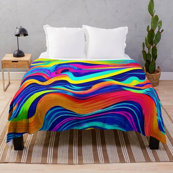 Item preview, Colorful Abstract Neon Spectrum Art designed and sold by Health And Fitness Posts e-Store.