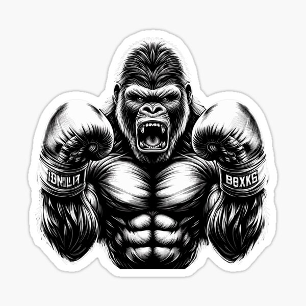 Item preview, Gorilla boxer fighter boxing gift designed and sold by Pineapple-Tree.