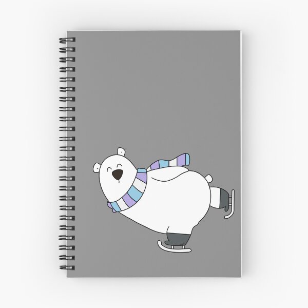 Item preview, Ice skating polar bear designed and sold by arterburnandco.