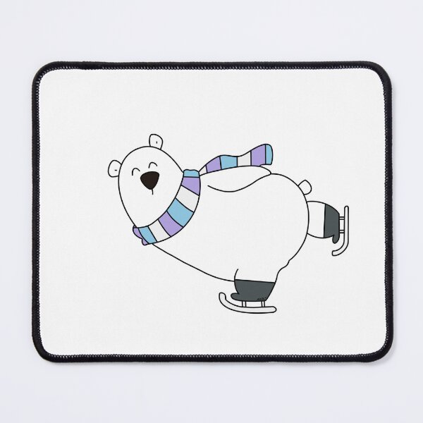 Item preview, Ice skating polar bear designed and sold by arterburnandco.