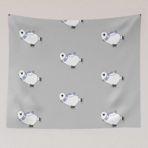 Item preview, Ice skating polar bear designed and sold by arterburnandco.