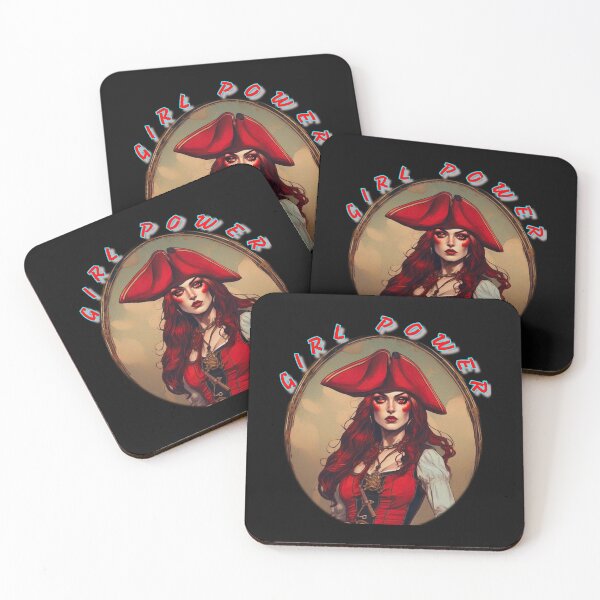 Item preview, Girl power, a stunning red eyed pirate wench, a strong woman designed and sold by sailorsam1805.