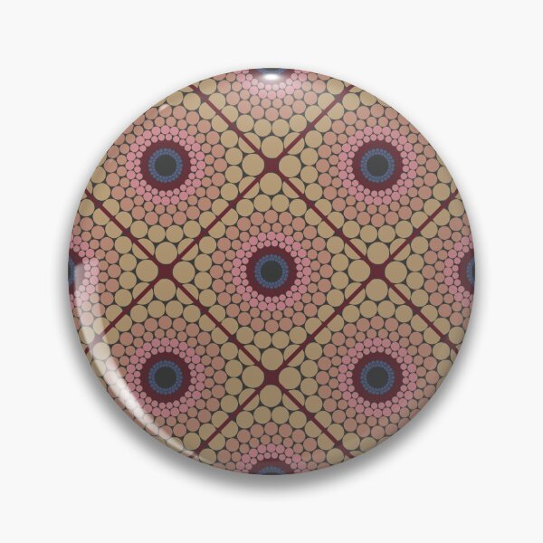 Item preview, Radiant Royal Circle Dot Mandala Scallop Pattern designed and sold by Triplicate Limited.