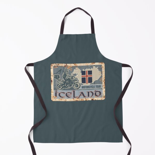 Item preview, Iceland Motorcycle Tour Icelandic Motorcycle UK Sticker T-Shirt 01 designed and sold by OuterShellUK.
