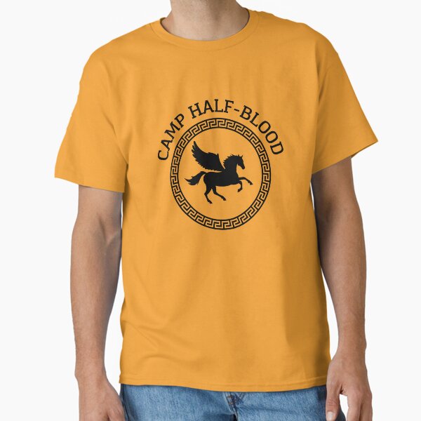CAMP HALF-BLOOD Percy Jackson Heather Orange Tee Short-Sleeve Unisex T-Shirt