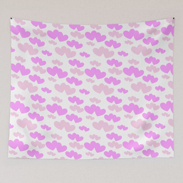 Item preview, Pink double heart pattern in two shades og pink designed and sold by coloryourwings.