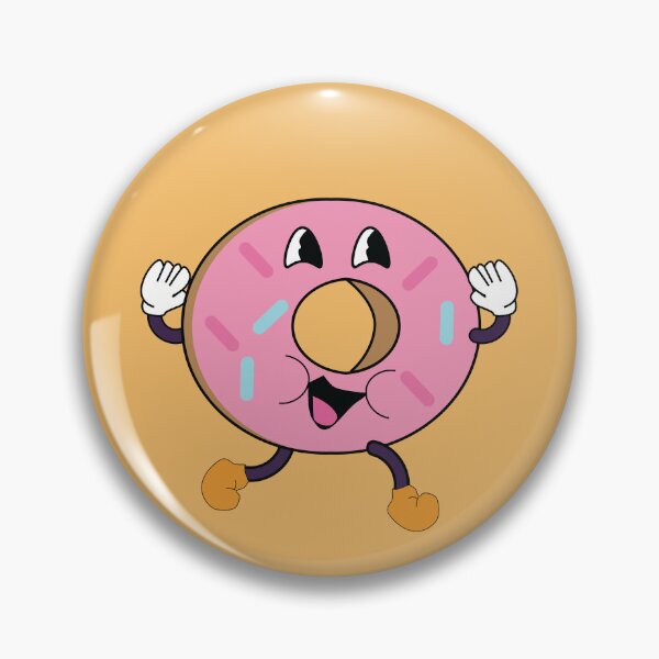 Item preview, Retro Doughnut Character designed and sold by TheOneTrueDoggo.