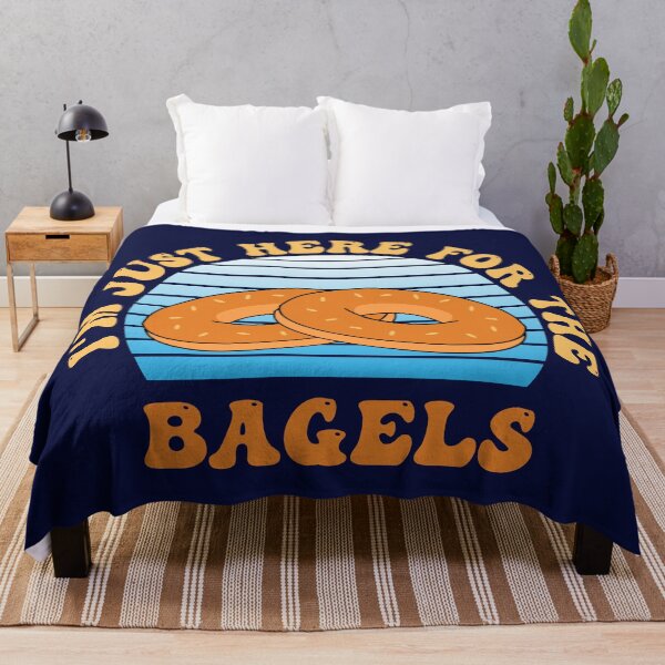 Item preview, Funny Retro Sunset Bagels Quote designed and sold by HotHibiscus.