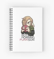 Not a morning PURRson Spiral Notebook