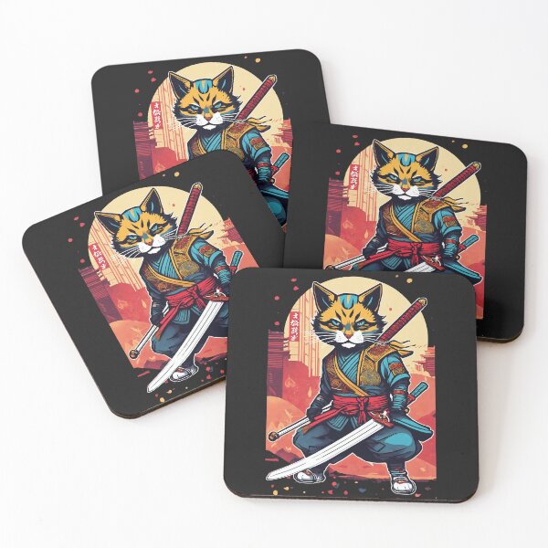 Item preview, Samurai Cat with catana ready to fight designed and sold by Magical-bear.