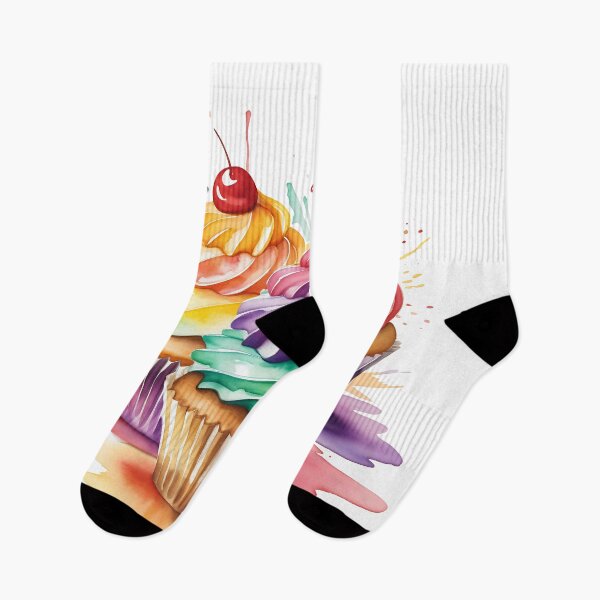Item preview, Watercolor cupcakes designed and sold by IAmagineFR.