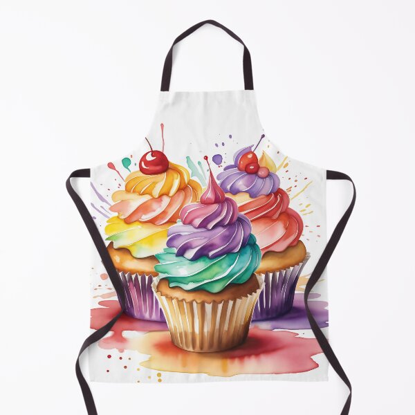 Item preview, Watercolor cupcakes designed and sold by IAmagineFR.