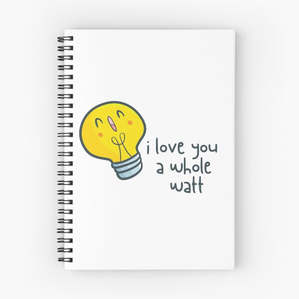 Item preview, I Love You a Whole Watt Electrician Valentines Cute Gift  designed and sold by AngieArt-.