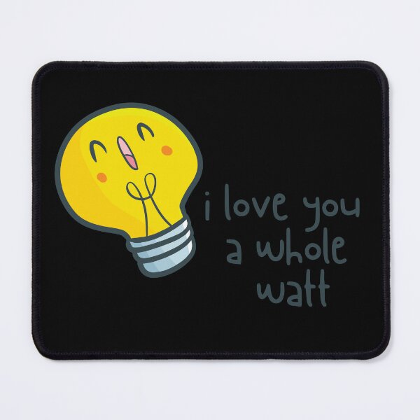 Item preview, I Love You a Whole Watt Electrician Valentines Cute Gift  designed and sold by AngieArt-.