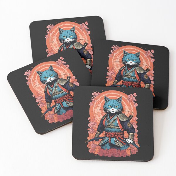 Item preview, Fierce Samurai Cat designed and sold by Magical-bear.