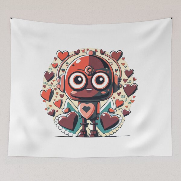 Item preview, Robot in love.Hearts designed and sold by MagelliShop.