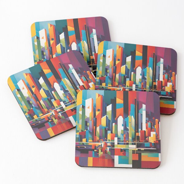 Item preview,  Metropolitan Mirage - Bold Abstract Art for Home Decor designed and sold by JM-ESTONIA.