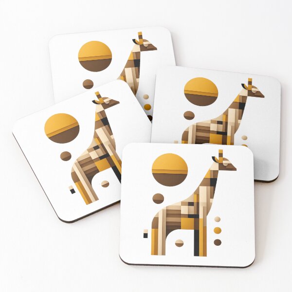 Item preview, Geometric giraffe designed and sold by Alibeyoglu.